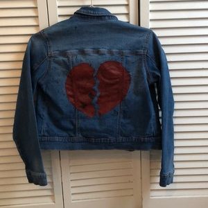Broken hearts Jean jacket